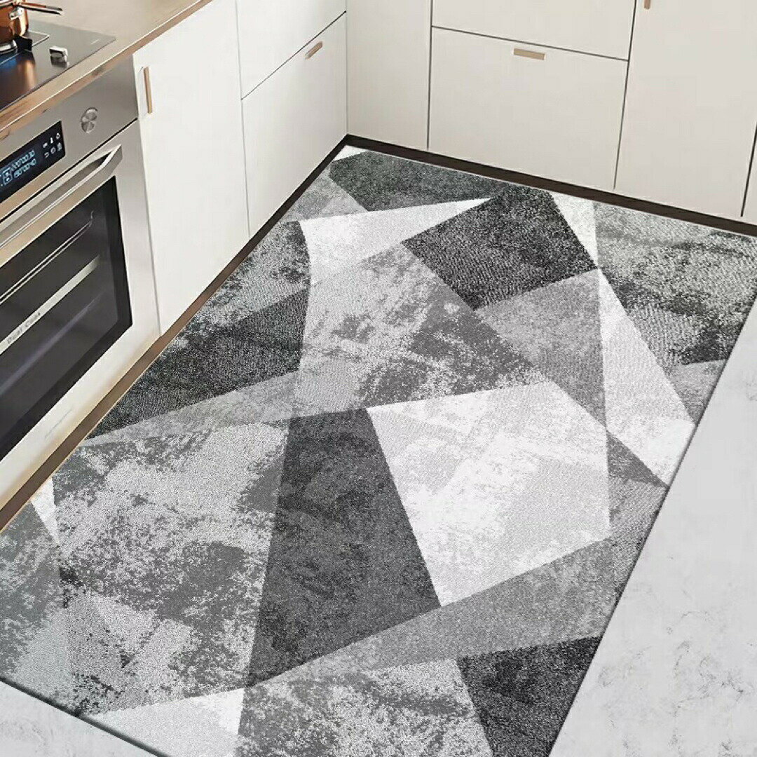 キッチンマットPVC防水防油防滑 玄関マット 台所マット 拭ける フロアマット