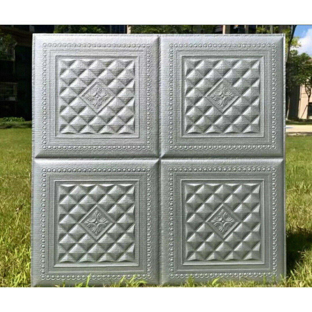 Rakuten - 30枚70cm×70cm背景壁 3D立体レンガ模様壁紙 防水 汚い防止 カビ防止