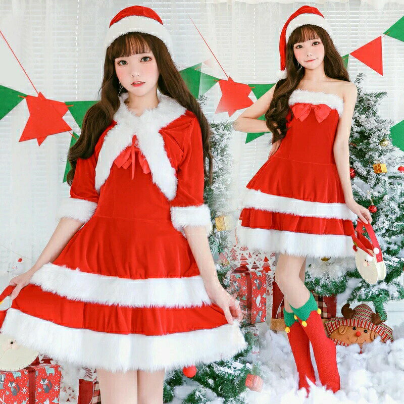 クリスマス ロリータ クリスマスワンピース レディース コスプレ ハロウイン 可愛...