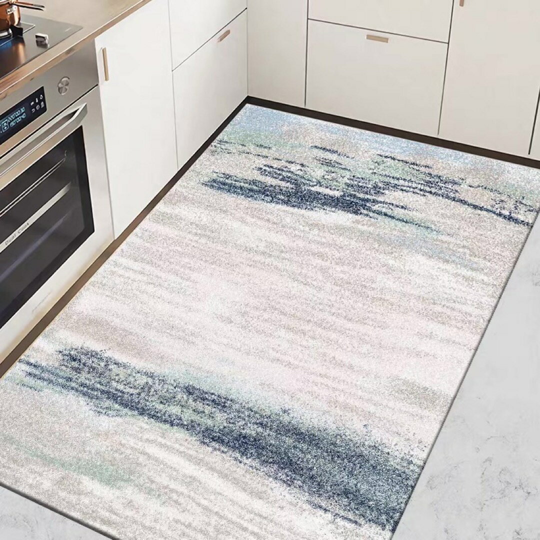 キッチンマット PVC 防水防油防滑 玄関マット 台所マット 拭ける フロアマット