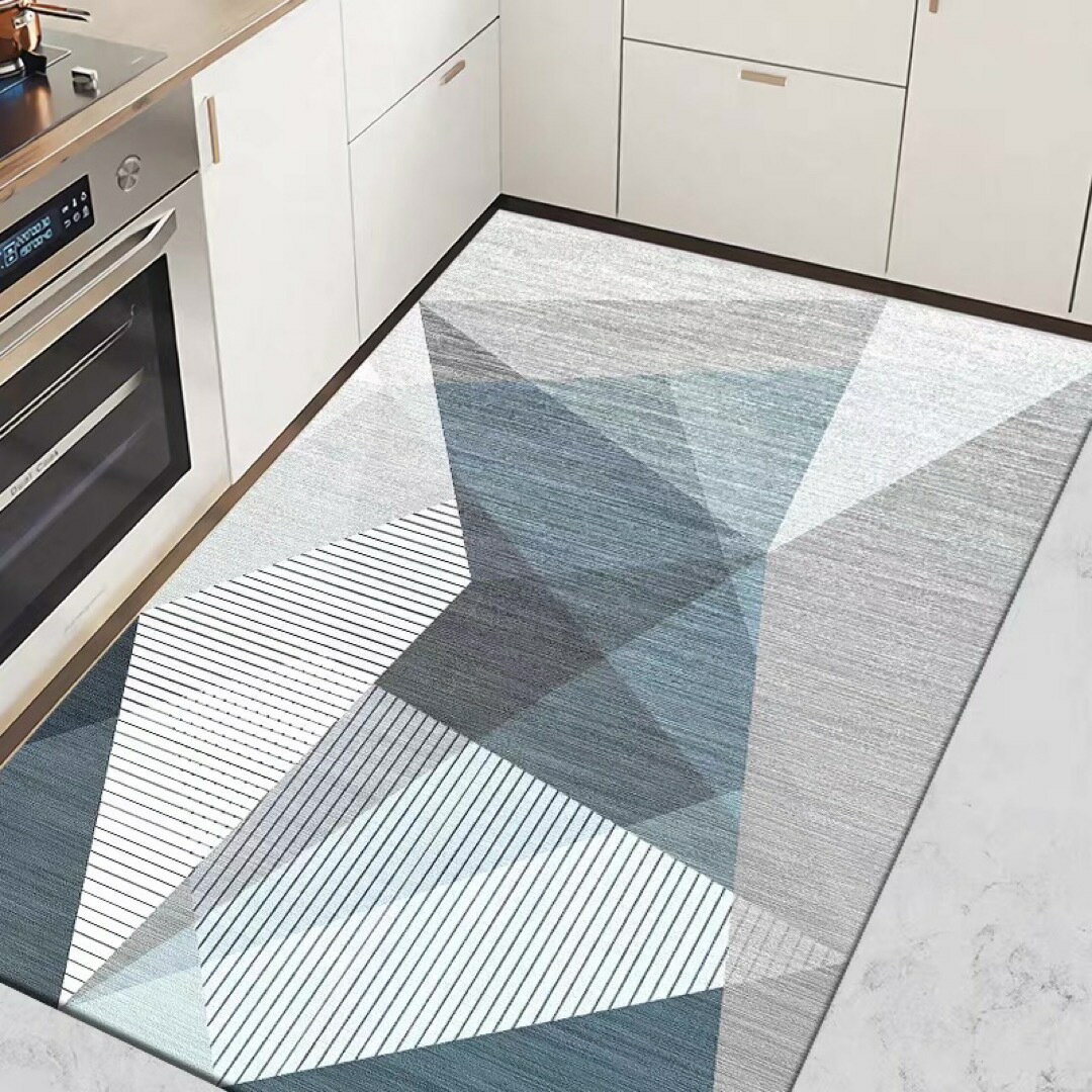 キッチンマット PVC 防水防油防滑 玄関マット 台所マット 拭ける フロアマット