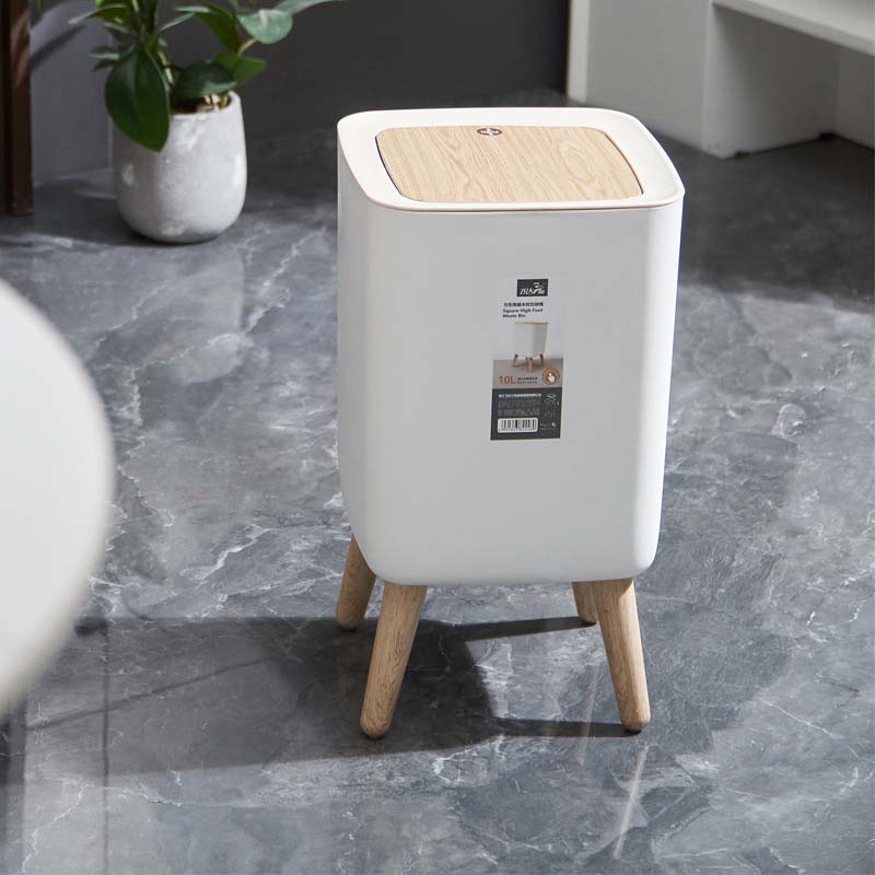 ゴミ箱 2点セット 高脚 宿舎 リビングルーム 高級 日式 スタンド式 ゴミ箱 かわいい 現代 大容量 軽い 紙バスケット 室内 インナーバケット ダストボックス 収納 [2]