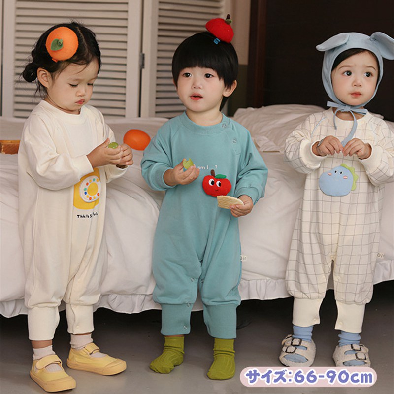 ベビー ロンパース ベビー服 パーカー 防寒着 スウェット キッズ カバーオール 子供服…