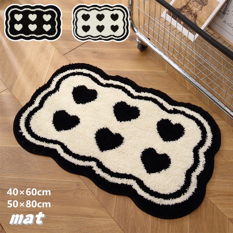 樂天商城 - バスマット 洗える ラグマット 玄関マット 50×80cm 40×60cm 浴室マット 吸水 速乾 抗菌 防臭 屋内マット ドアマット 滑り止め マット 長方形 お風呂 足ふきマット 快適 ふわふわ サラサラ シンプル おしゃれ 北欧風 大判 トイレマット 多機能 吸水マット フロアマット