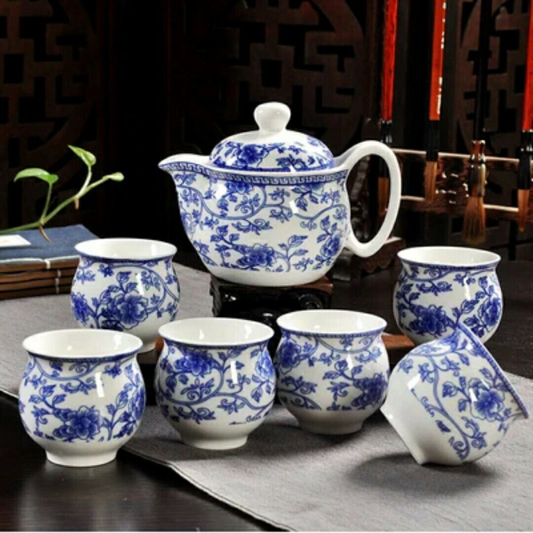 6客茶器揃 湯呑 急須ポット ．茶器セット ティーセット