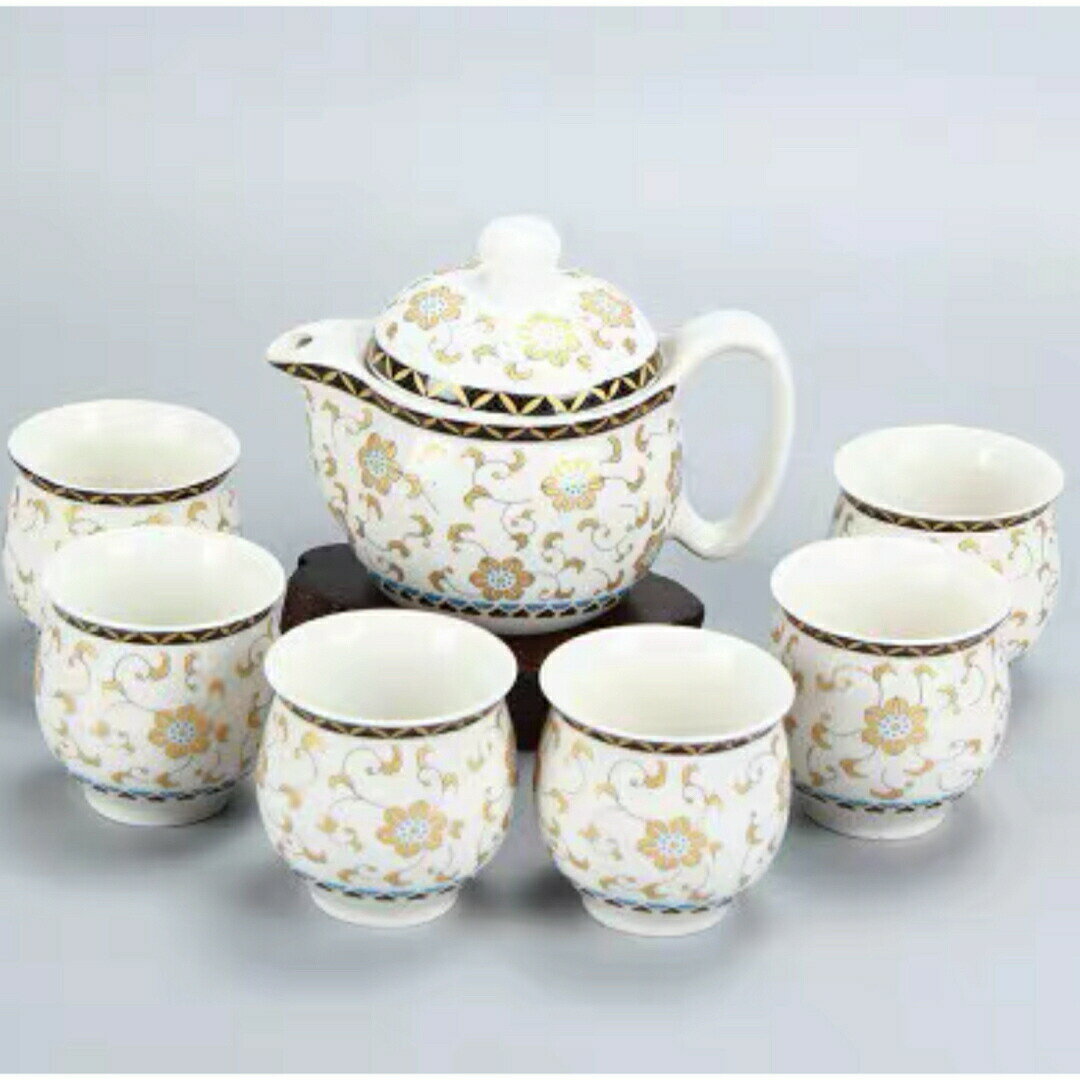 6客茶器揃 湯呑 急須ポット ．茶器セット ティーセット