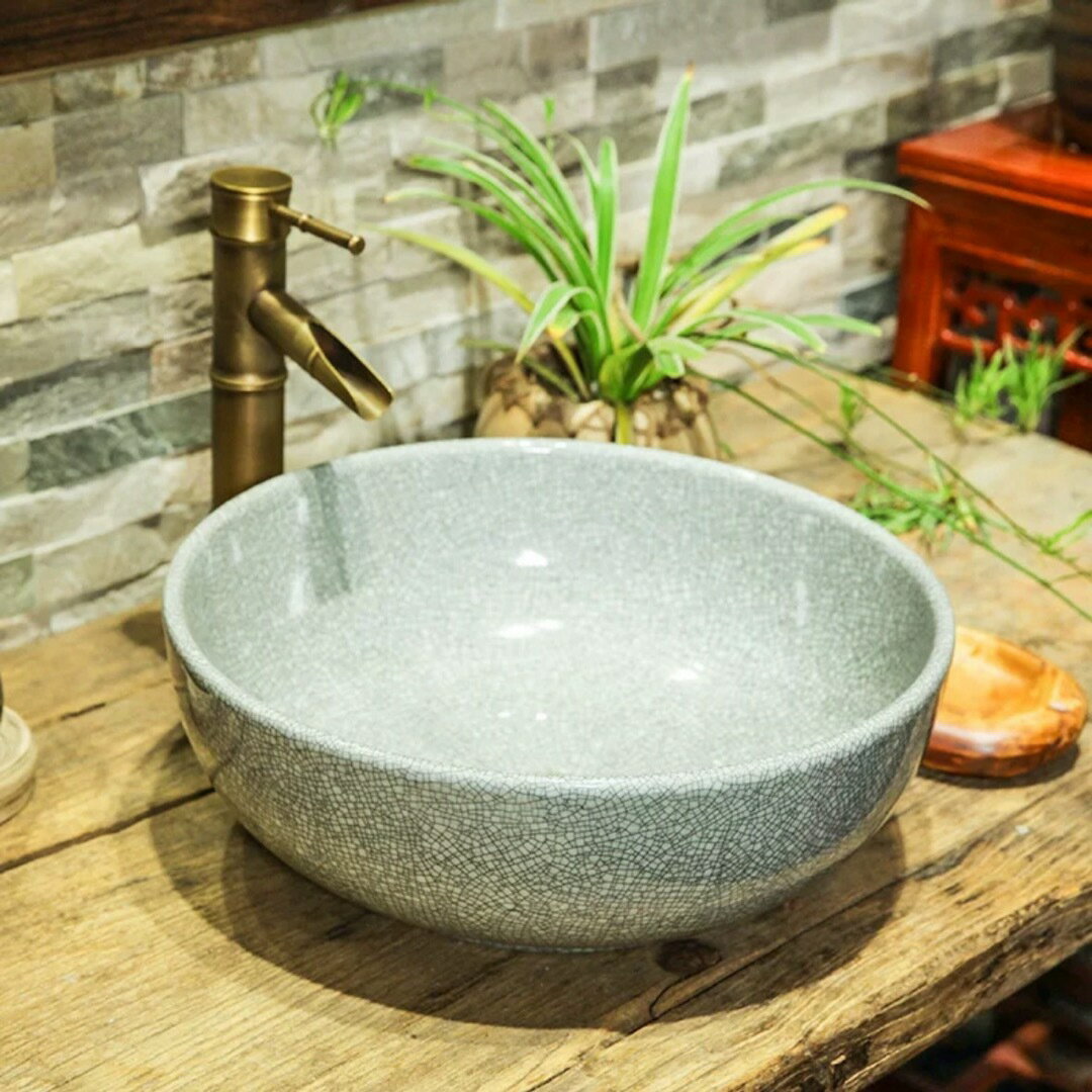 高級洗面台 洗面ボウルセット 洗面ボール 陶器手水鉢 ．手洗器 手洗い鉢 洗面器