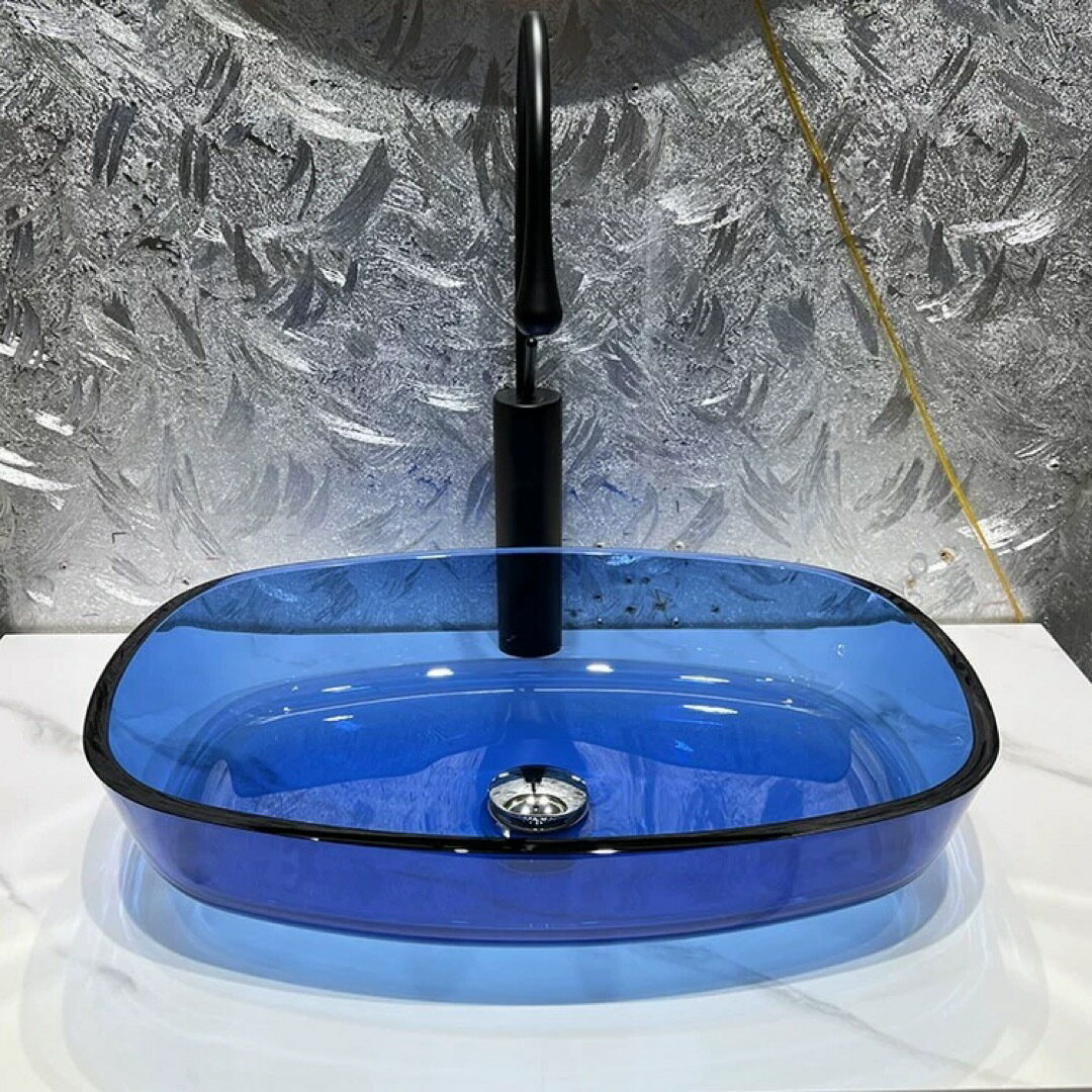 Floor Lamps - 高級洗面台 洗面ボウルセット 強化ガラス手水鉢 洗面器 蛇口 排水金具付き