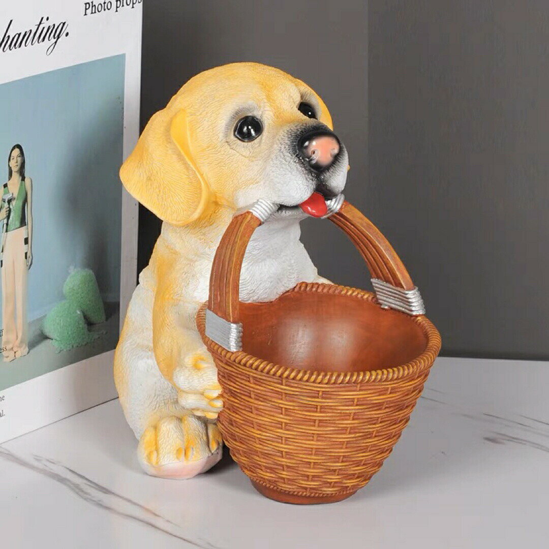 犬型 イヌ 卓上収納 小物入れ ラブラドール雑貨 キーケース 置物