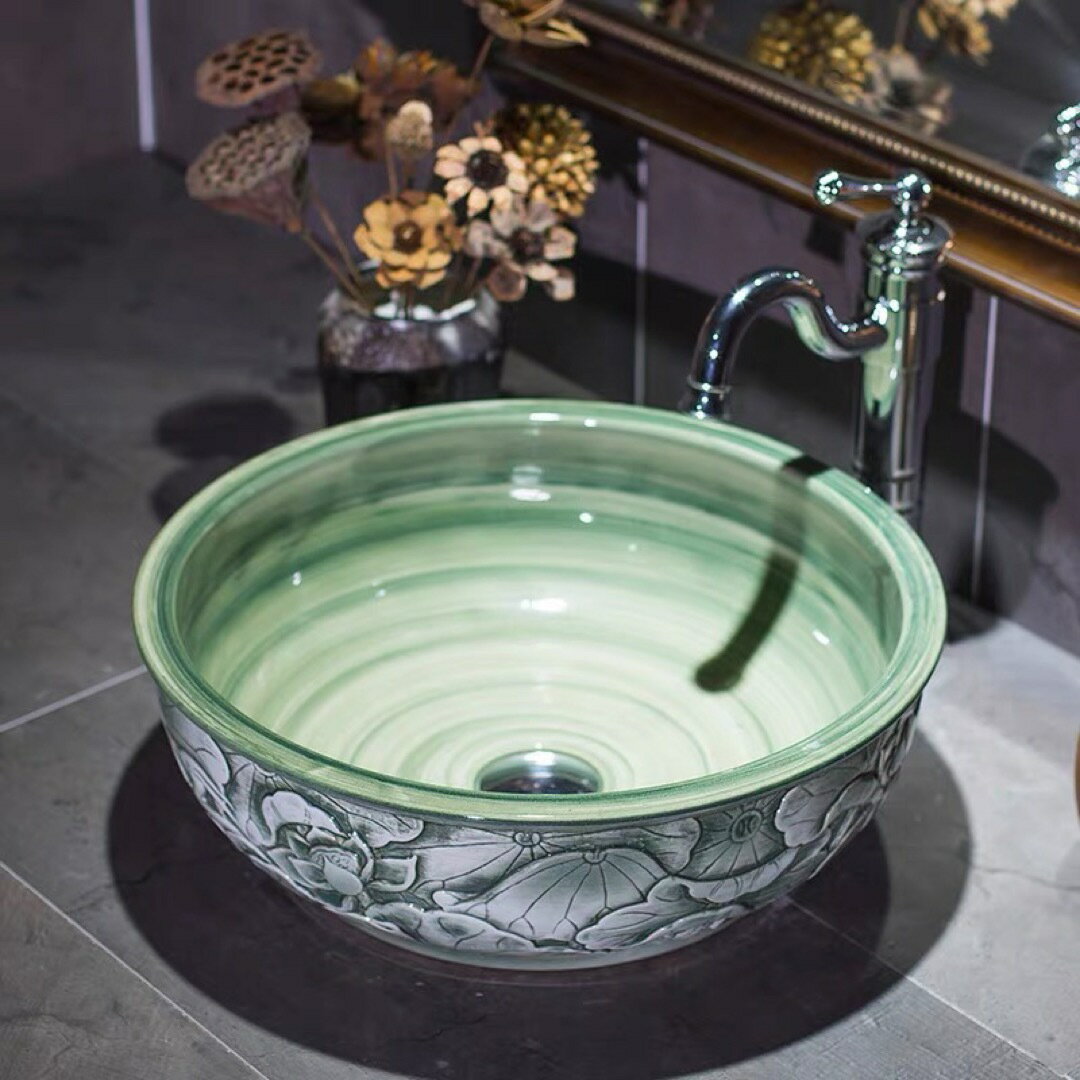 Western Furniture - 洗面ボール 洗面台 洗面ボウルセット 手洗器 手洗い鉢 洗面器 蛇口 排水金具