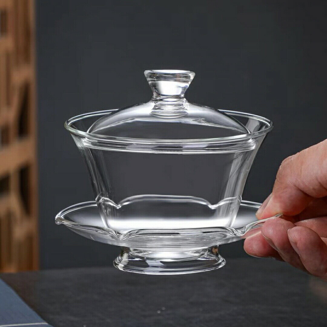 樂天商城 - 蓋碗 茶杯セット 耐熱ガラス製の中国茶器 1客