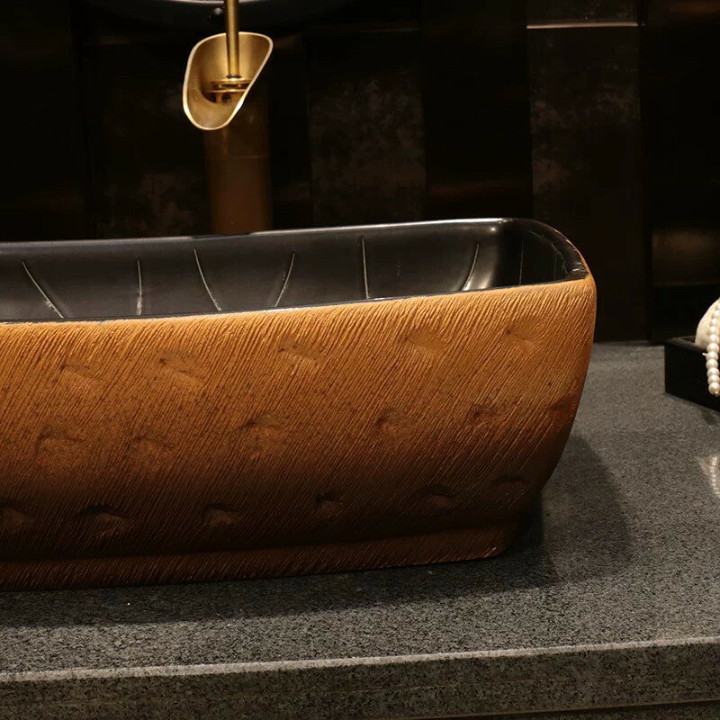 高級洗面台 洗面ボウルセット洗面ボール 陶器 手水鉢 手洗器蛇口 排水金具付き