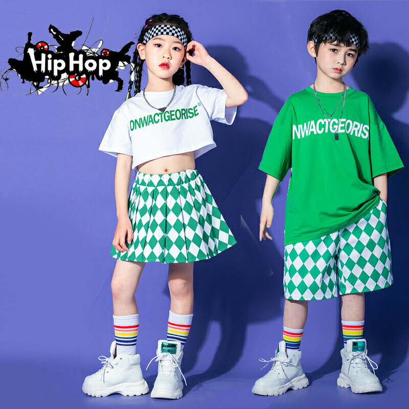 韓国 ダンス衣装 キッズ セットアップ ダンス衣装 ヒップホップ キッズ HIPHOP 子供服 セットアップ Tシャツ パンツ スカート 子供 男の子 女の子 ガールズ チア ジャズダンス ステージ衣装 原宿系 練習着 応援団 演出服 Sinessy 楽天市場店 新生活用品