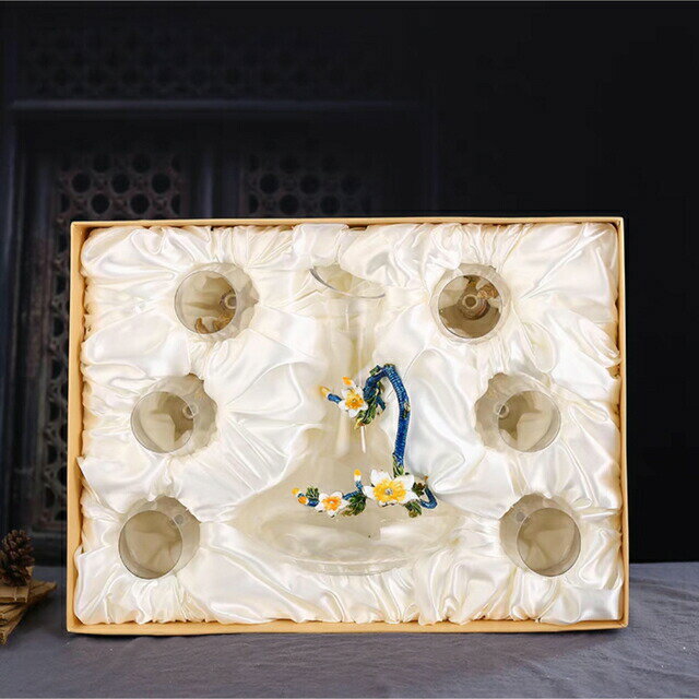 高級ワイングラス 7点セット ★ 花柄 シャンパン グラス