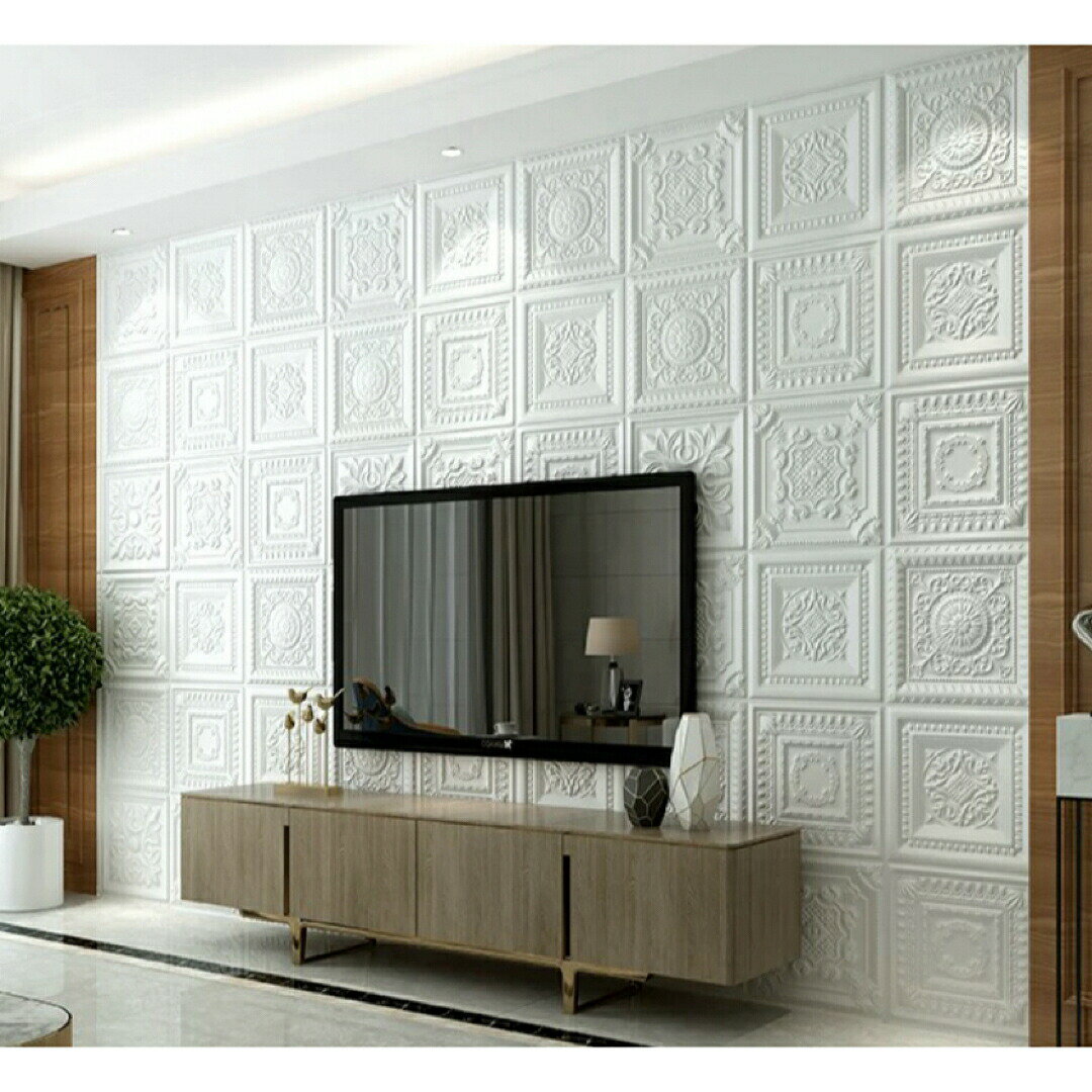 30枚70cm×70cm背景壁 3D立体レンガ模様壁紙 防水 汚い防止 カビ防止