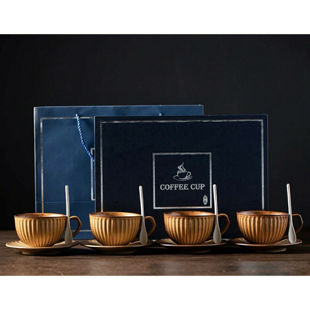 樂天商城 - ティー・コーヒーカップセット カップ4客セット 陶磁器ティーセット