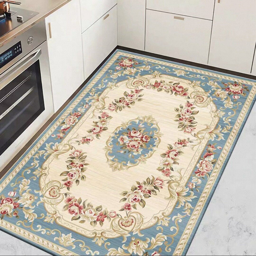 A064391キッチンマットPVC防水防油防滑 玄関マット 台所マット 拭ける フロアマット