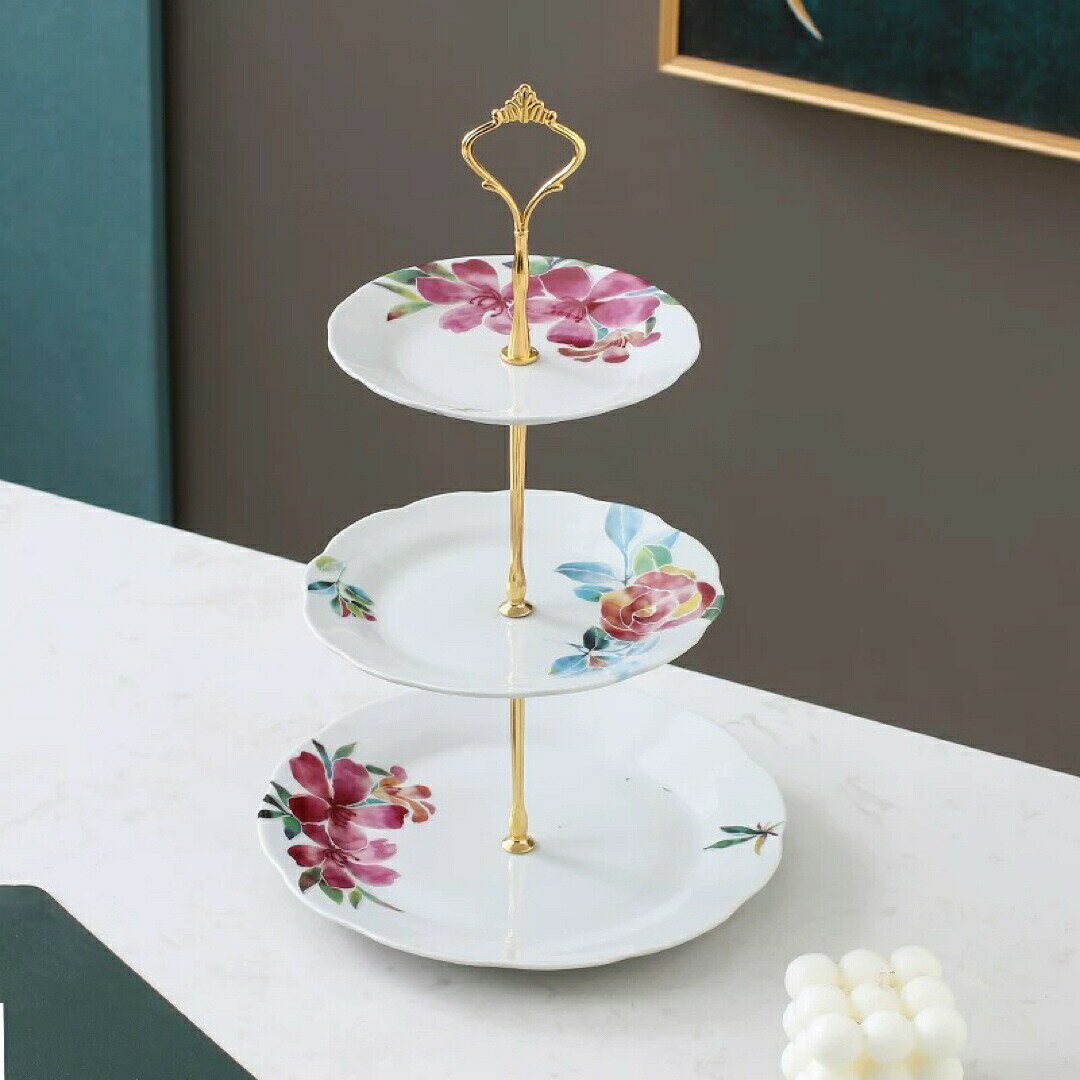 ケーキ スタンド プレート 3段セット アフタヌーンティー フルーツ トレー 皿