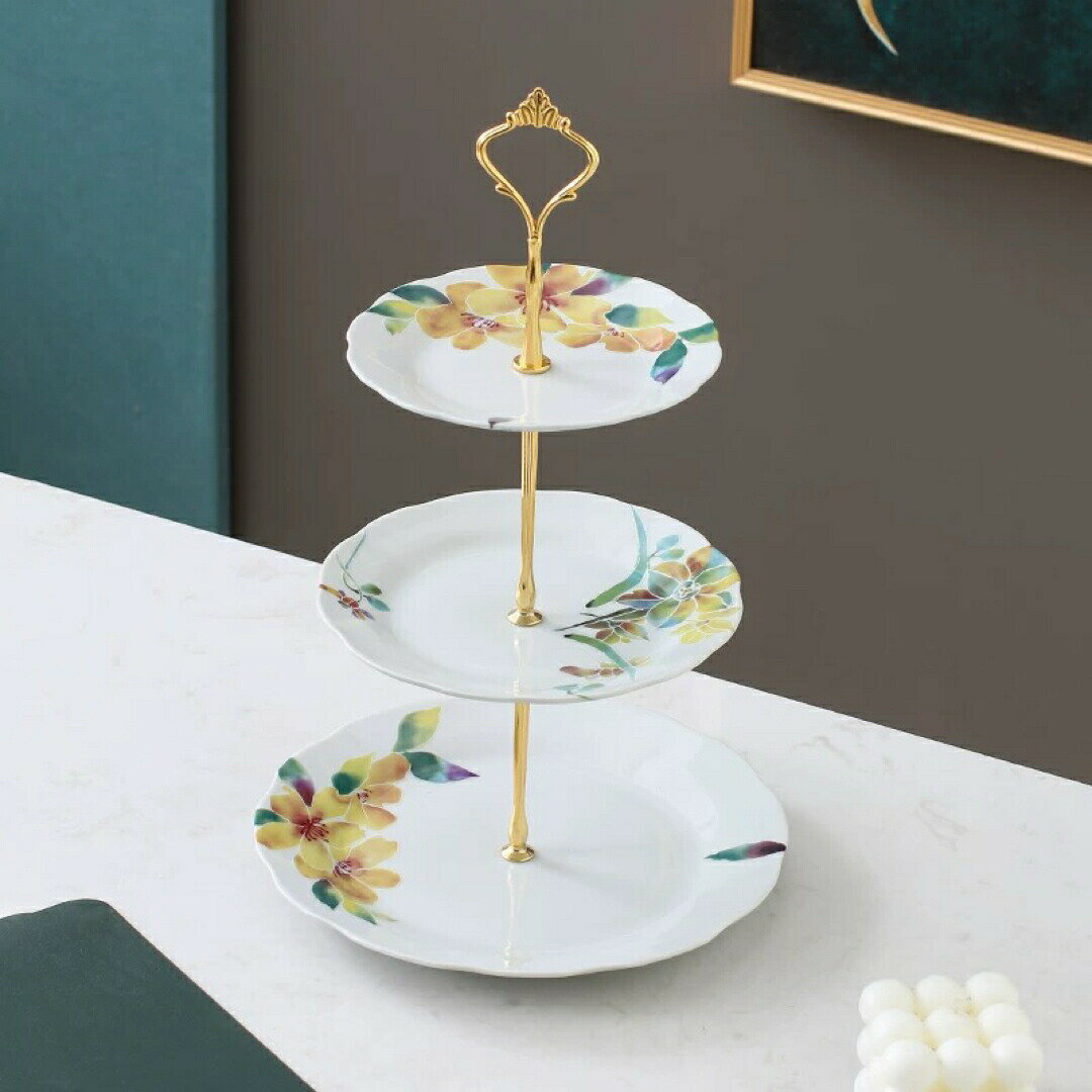 ケーキ スタンド プレート 3段セット アフタヌーンティー フルーツ トレー 皿