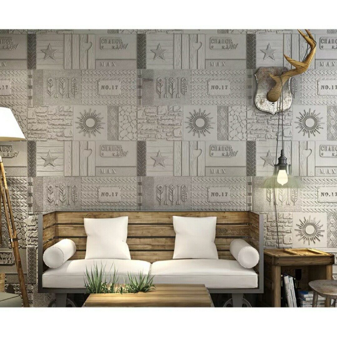 50枚 70x70cm 背景壁 3D立体レンガ模様壁紙 防水 汚い防止カビ防止