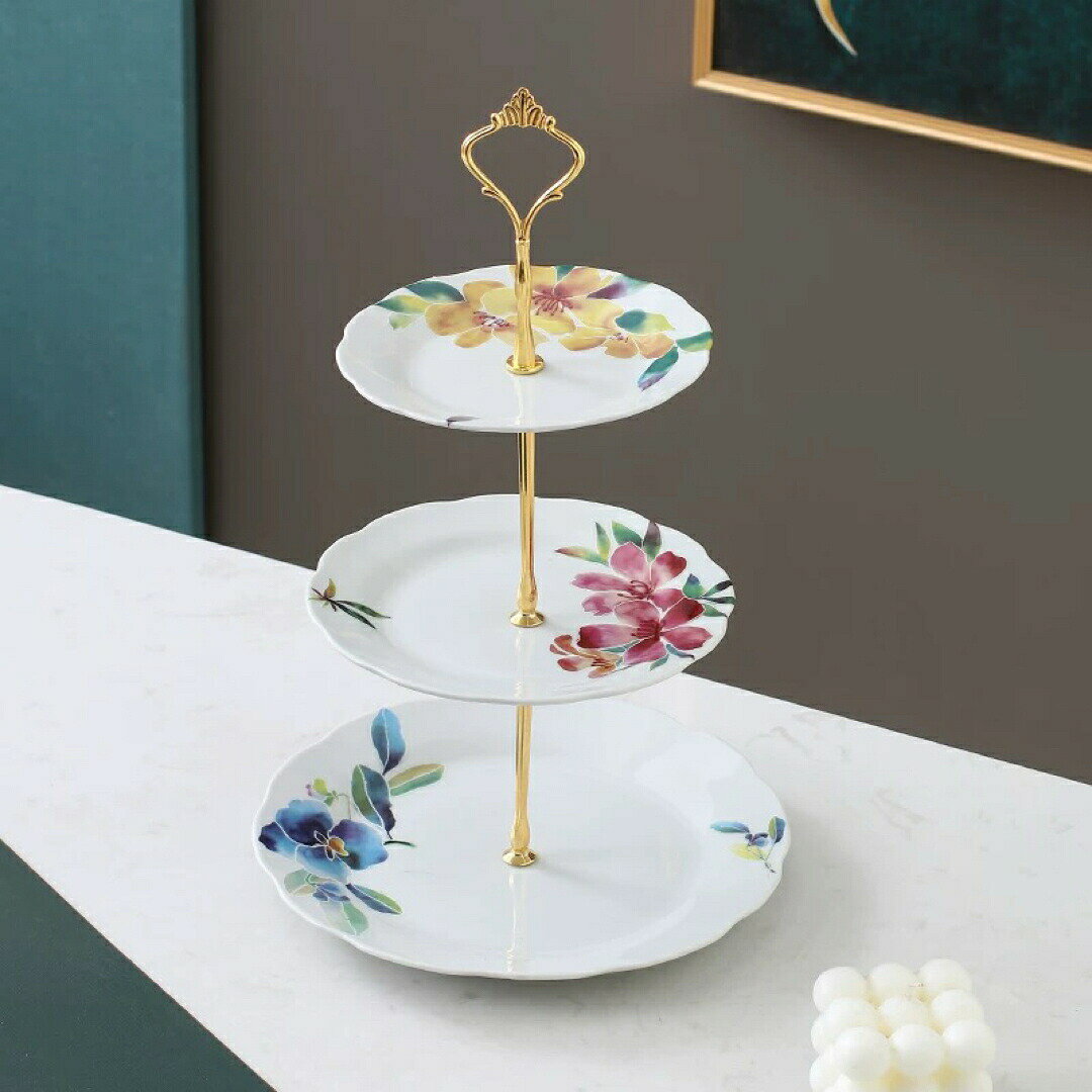 ケーキ スタンド プレート 3段セット アフタヌーンティー フルーツ トレー 皿