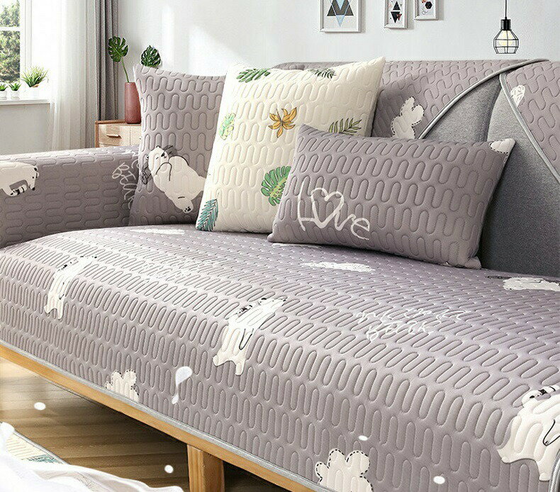 夏用冷感ソファーシート ソファーカバー シーズン通用タイプ 滑りどめ生地 1点セット