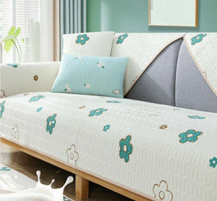 Sofa Covers - 夏用冷感ソファーシート ソファーカバー シーズン通用タイプ サイズオーダー可能 滑りどめ生地 1点セット