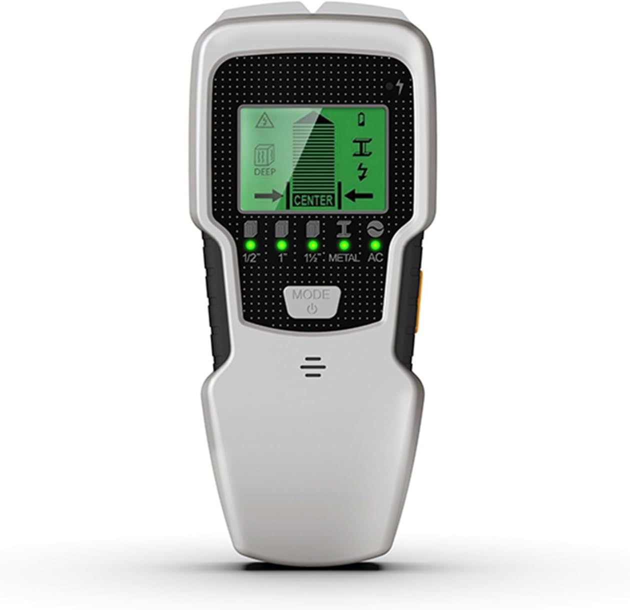 正確かつ高速: スタッド検出器は最高の感度を備えたインテリジェントなマイクロプロセッサ チップを使用し、壁に隠れた木材、パイプ、金属、AC ワイヤーを正確かつ迅速に検出します。5-in-1 多機能検出: 木材検出 I: 1/2 インチ (12.7 mm)。木製検出 II: 1 インチ (25.4mm)。木材検出 III: 1 1/2 インチ (38mm)。金属探知: 2.36 インチ (60mm)。 AC 検出: 2 インチ (51mm)。LCD ディスプレイと警告音: LCD ディスプレイの信号バーは、接近する物体の距離と方向を警告し、位置を特定するためにビープ音を鳴らします。この LCD ディスプレイにはバックライトも付いており、暗い場所でも鮮明な表示を提供します。ワイヤー警告表示: スタッド スキャン/深度スキャン/金属スキャン モードでスキャンすると、ワイヤー警告が点灯したままになり、AC 電源が供給されていることを警告します。これにより、テレビ、バスルーム キャビネット、額縁などを設置する際の危険を回避できます。ガレージの棚。使いやすい：デバイスはシンプルなワンクリック操作を採用しており、操作が簡単で、装飾やリフォーム、室内装飾、建設現場に適しています。正確かつ高速: スタッド検出器は最高の感度を備えたインテリジェントなマイクロプロセッサ チップを使用し、壁に隠れた木材、パイプ、金属、AC ワイヤーを正確かつ迅速に検出します。5-in-1 多機能検出: 木材検出 I: 1/2 インチ (12.7 mm)。木製検出 II: 1 インチ (25.4mm)。木材検出 III: 1 1/2 インチ (38mm)。金属探知: 2.36 インチ (60mm)。 AC 検出: 2 インチ (51mm)。LCD ディスプレイと警告音: LCD ディスプレイの信号バーは、接近する物体の距離と方向を警告し、位置を特定するためにビープ音を鳴らします。この LCD ディスプレイにはバックライトも付いており、暗い場所でも鮮明な表示を提供します。ワイヤー警告表示: スタッド スキャン/深度スキャン/金属スキャン モードでスキャンすると、ワイヤー警告が点灯したままになり、AC 電源が供給されていることを警告します。これにより、テレビ、バスルーム キャビネット、額縁などを設置する際の危険を回避できます。ガレージの棚。使いやすい：デバイスはシンプルなワンクリック操作を採用しており、操作が簡単で、装飾やリフォーム、室内装飾、建設現場に適しています。