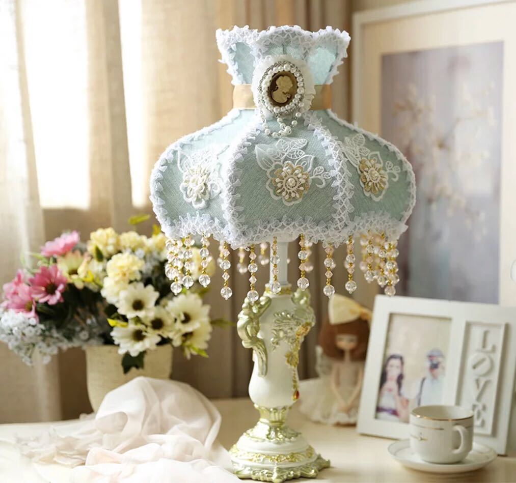 照明 スタンドライト テーブルランプ デスクライト 花柄 ローズステンド