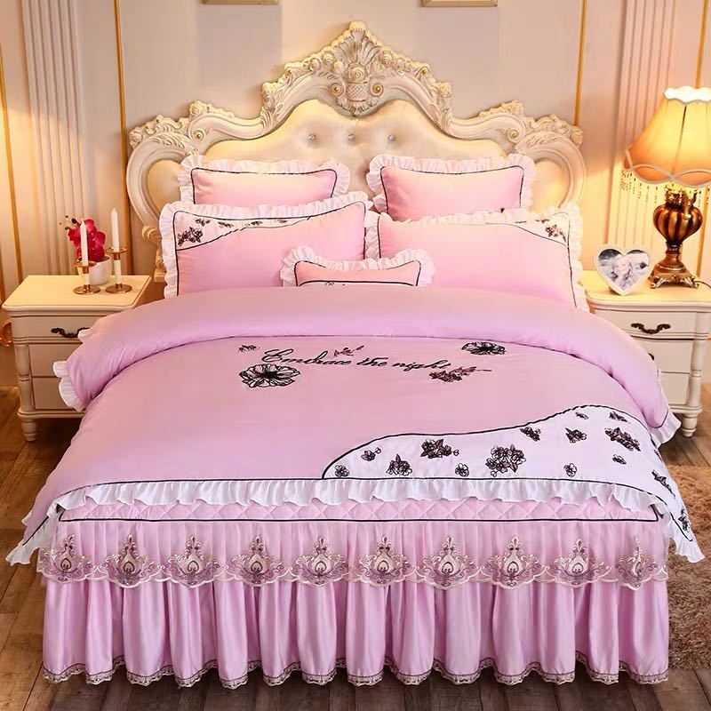 ワイドダブル ベッド用品4点セット．寝具 ボックスシーツ　枕カバー掛け布団カバー ベッドカバー 別サ..