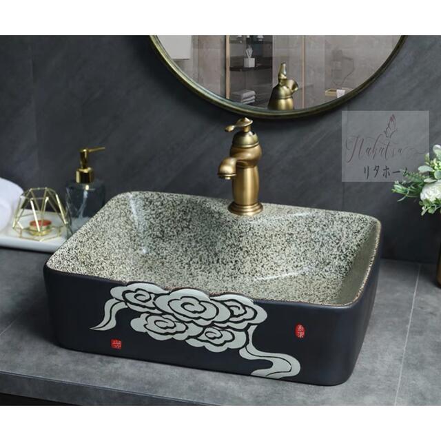 樂天商城 - 高級洗面台 洗面ボウルセット洗面ボール 陶器 手水鉢 手洗器蛇口 排水金具付き