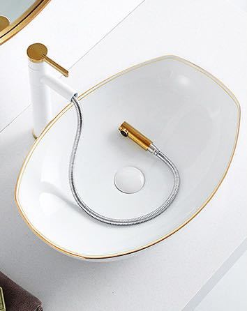 樂天商城 - 高級洗面台 洗面ボウルセット 洗面ボール 陶器 ．手水鉢 手洗器 手洗い鉢 洗面器 蛇口付き