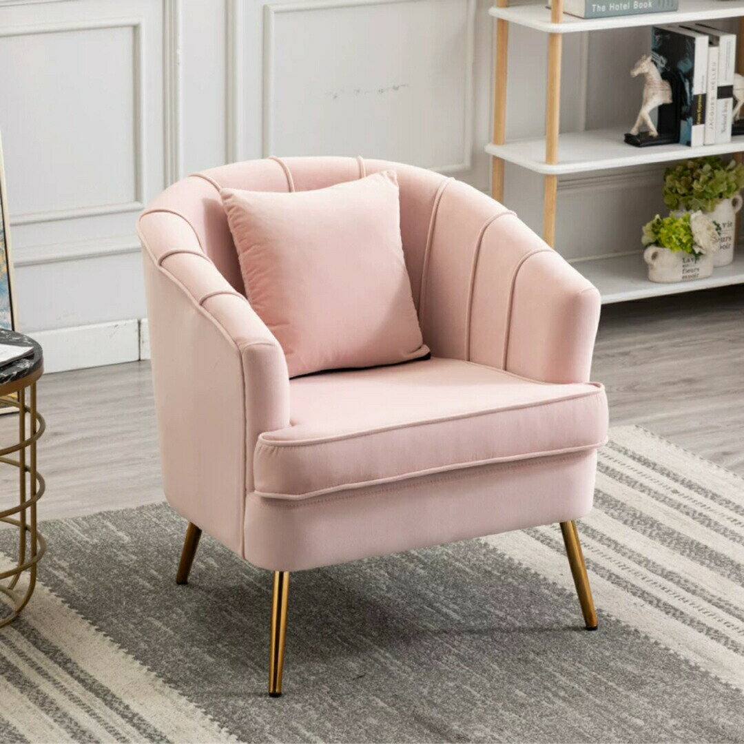 可臥式低沙發 - 1人掛け ソファー 座り心地が良い ベルベット ソファ モダン リビングソファ