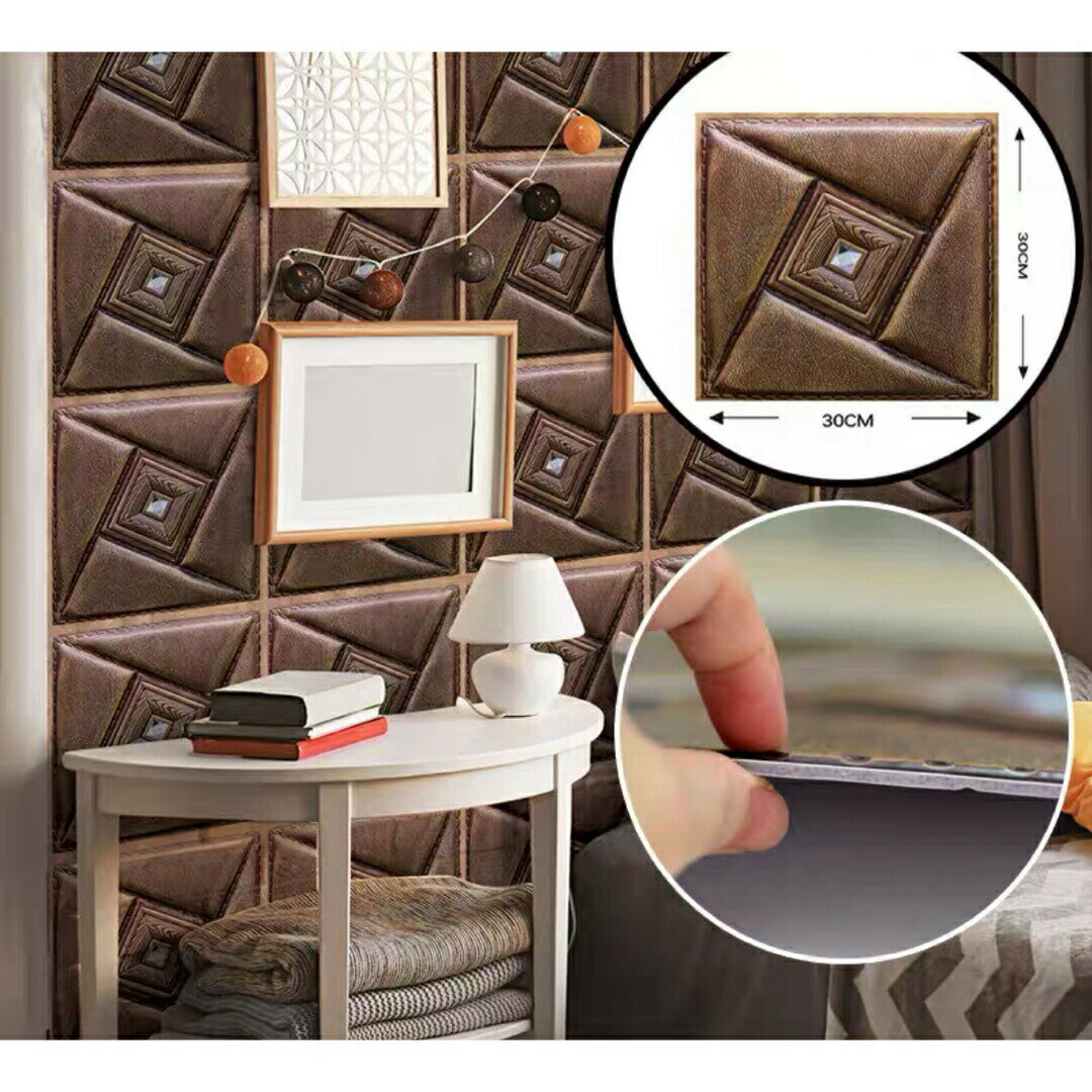 Western Furniture - 3D壁紙 リメイクシート 剥がせる DIY リフォーム 防水 立体シール
