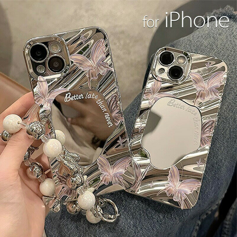 樂天商城 - iPhone 15 promax ケース ストラップ付 iphone15 pro ケース 背面鏡 iphone 15 ケース 耐衝撃 iphone14pro ケース 大人女子 女子 可愛い オシャレ 高級感 落下防止 韓国 14 14pro 14promax 13 13pro 13promax 12 12pro 12promax 11 レンズ保護 キラキラ メッキ加工 メタル感
