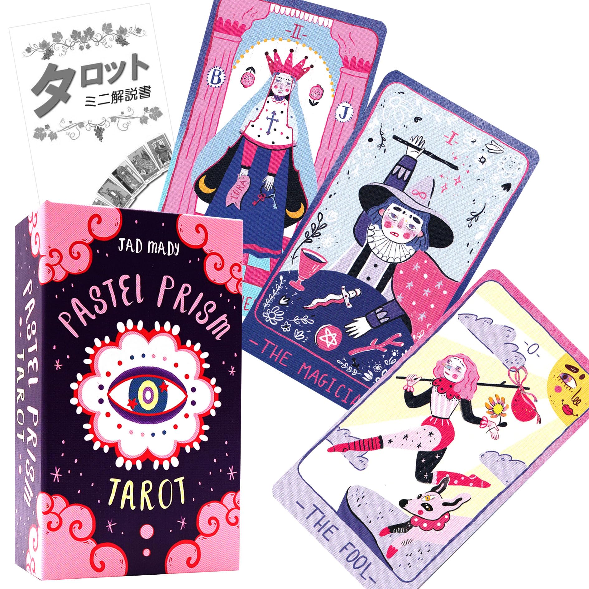 パステル プリズム タロット Pastel Prism Tarot タロット占い方 日本語解説書付き 正規品 タロットカード 78枚(3.0)