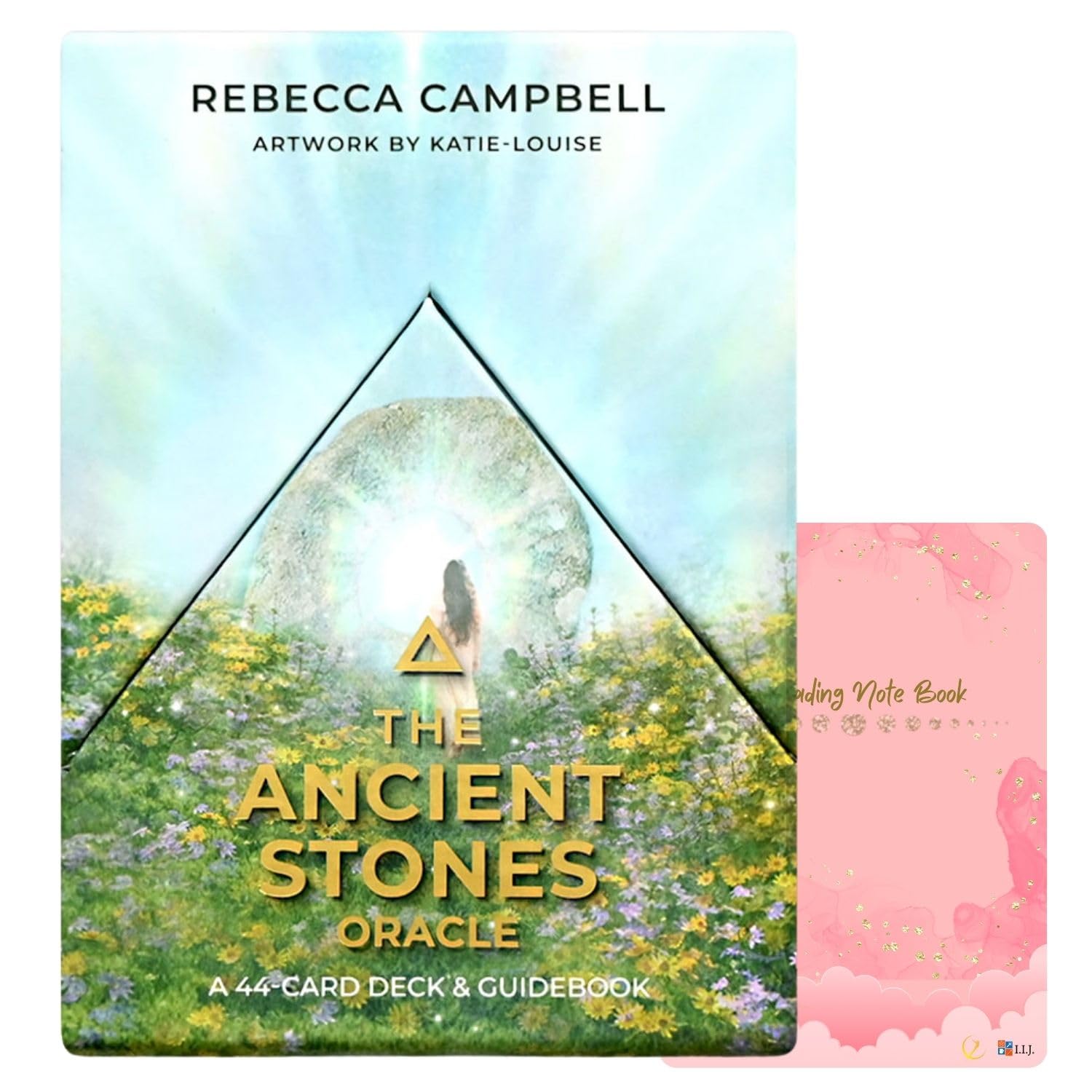 I.I.J オラクルカード エンシェント・ストーン・オラクル 日本語版 アファメーション 占い 日本語解説書付き