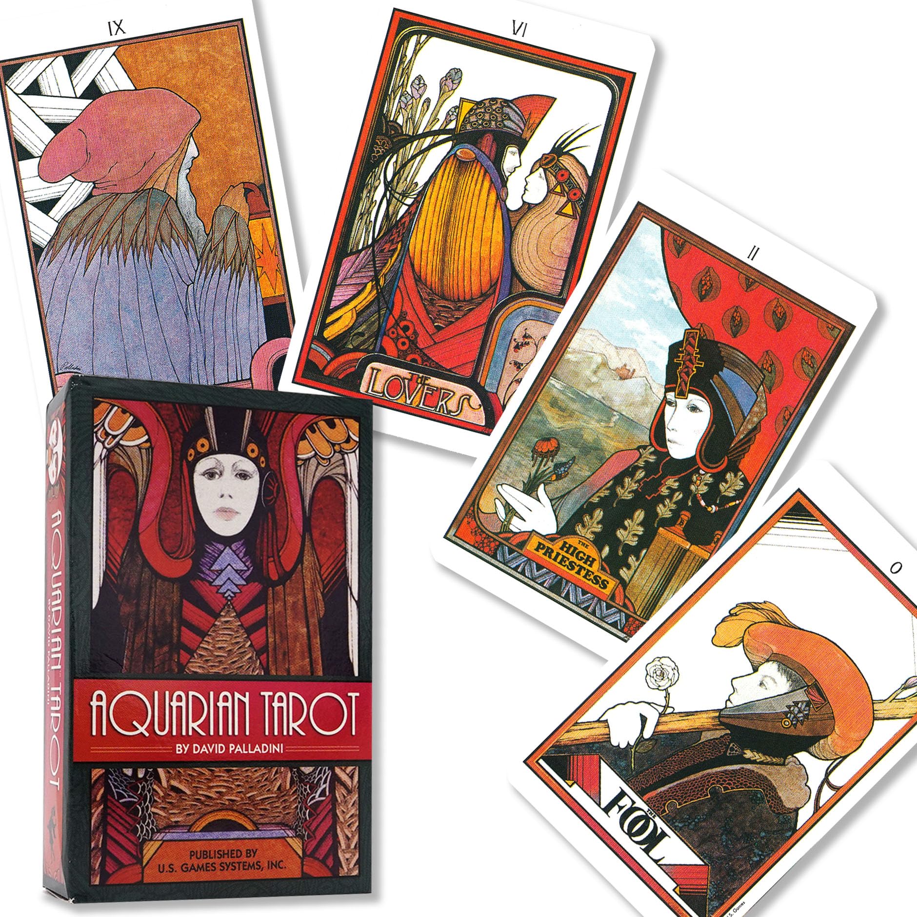 アクエリアン タロット デッキ Aquarian Tarot Deck タロット占い方 日本語解説書付き 正規品 タロットカード 78枚