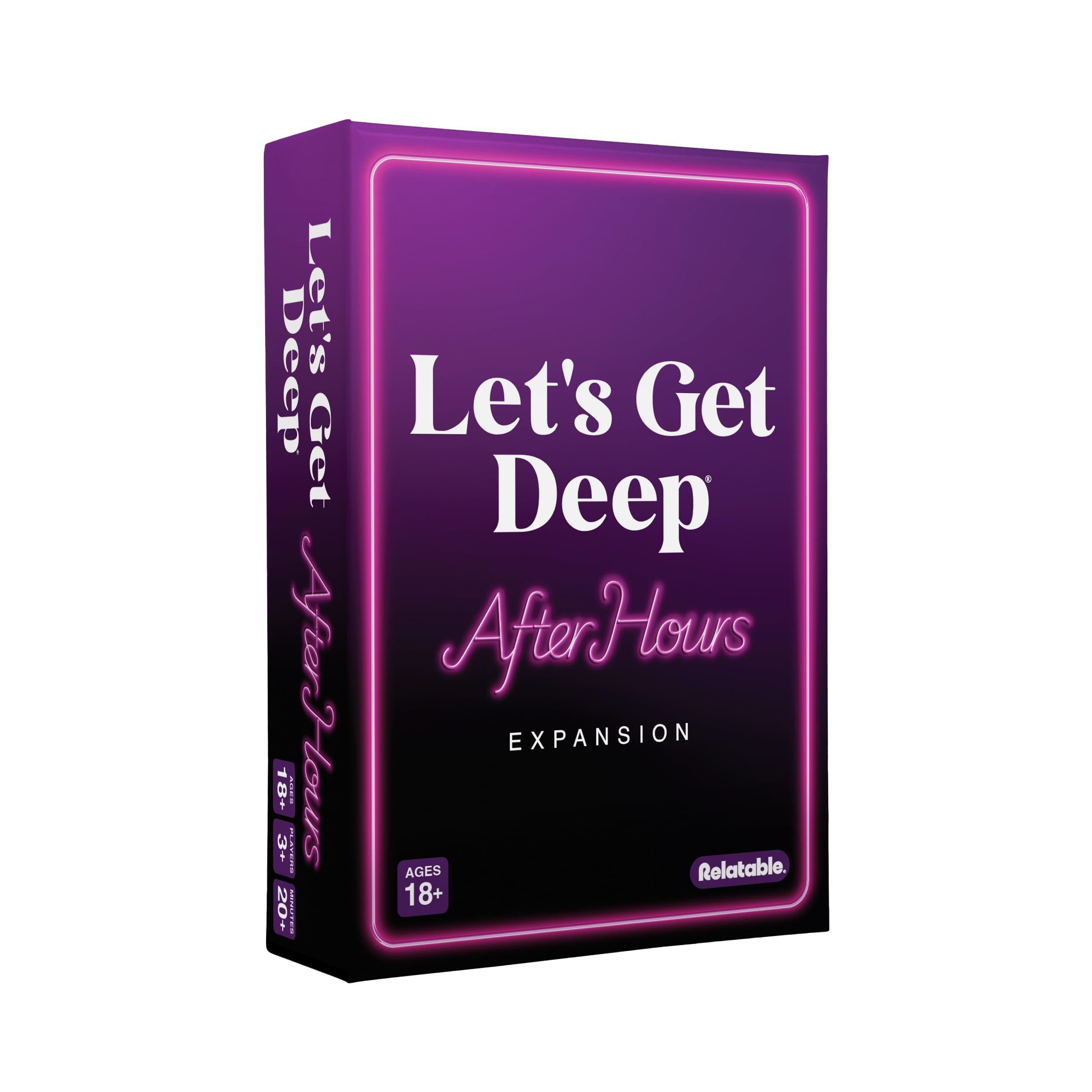 Let's Get Deep: After Dark Expansion Pack – Let's Get Deep Core Party Game に追加できるよう設計されています – カップルへの質問がいっぱいのリレーションシップゲーム