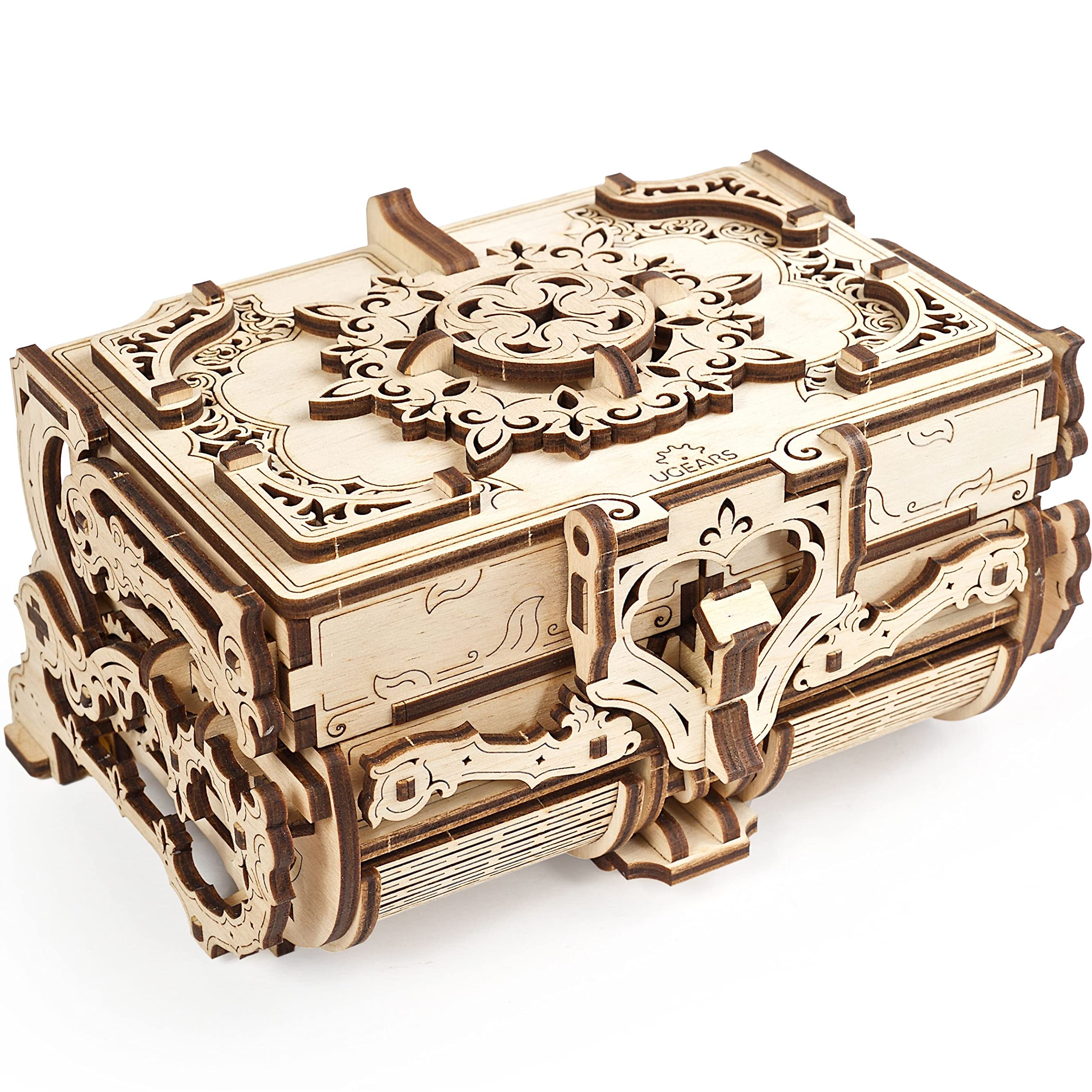 Ugears ユーギアーズ Antique Box アンティークボックス 木製 ブロック DIY パズル 組立 想像力 創造力 おもちゃ
