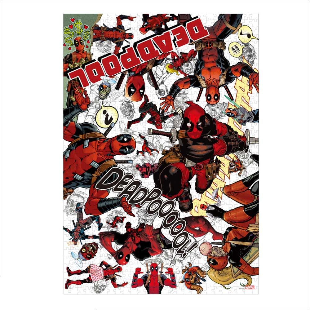 テンヨー(Tenyo) 【日本製】 1000ピース ジグソーパズル マーベル デッドプール DEADPOOL (51x73.5cm) R-1000-640 のり付き ヘラ付き サービスカード付き