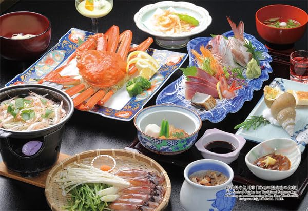 キューティーズ(Cuties) 【日本製】 300ピース ジグソーパズル 日本の都市92 新潟県糸魚川市「海辺の温泉宿の食事」 (26x38cm) 300-448 のり付き スポンジ付き