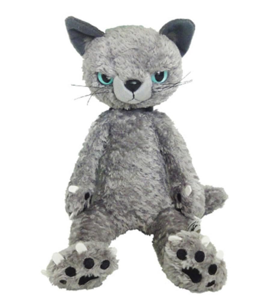 内藤デザイン研究所 スクラッチ ぬいぐるみ(MS) 猫 高さ28cm グレイ M-NSCRAMSG