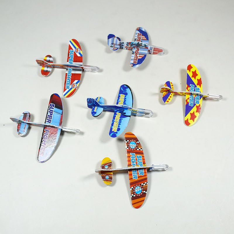 【Good in three directions】 1パック2個入り 組み立て 飛行機 ミニグライダー セット イベント 子供会 配布用 手投げ飛行機 (50パック100枚)