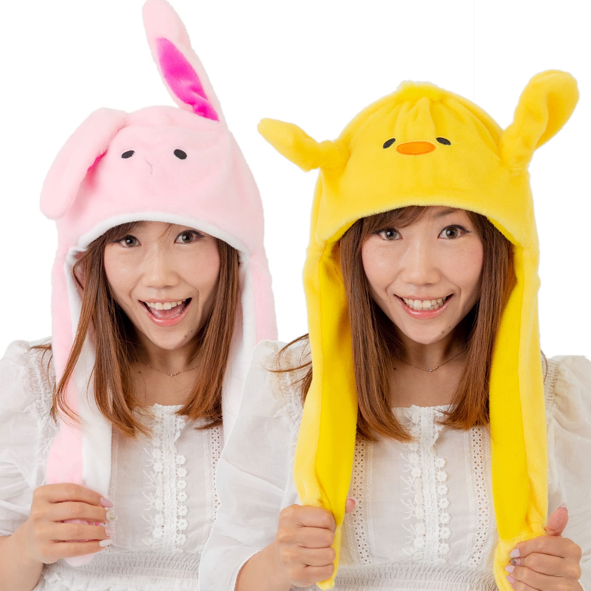[ルカン] 036AM 可愛い動物帽子 うさぎ ひよこ イースター ハロウィン コスプレ 子供 イベント パーティー 帽子