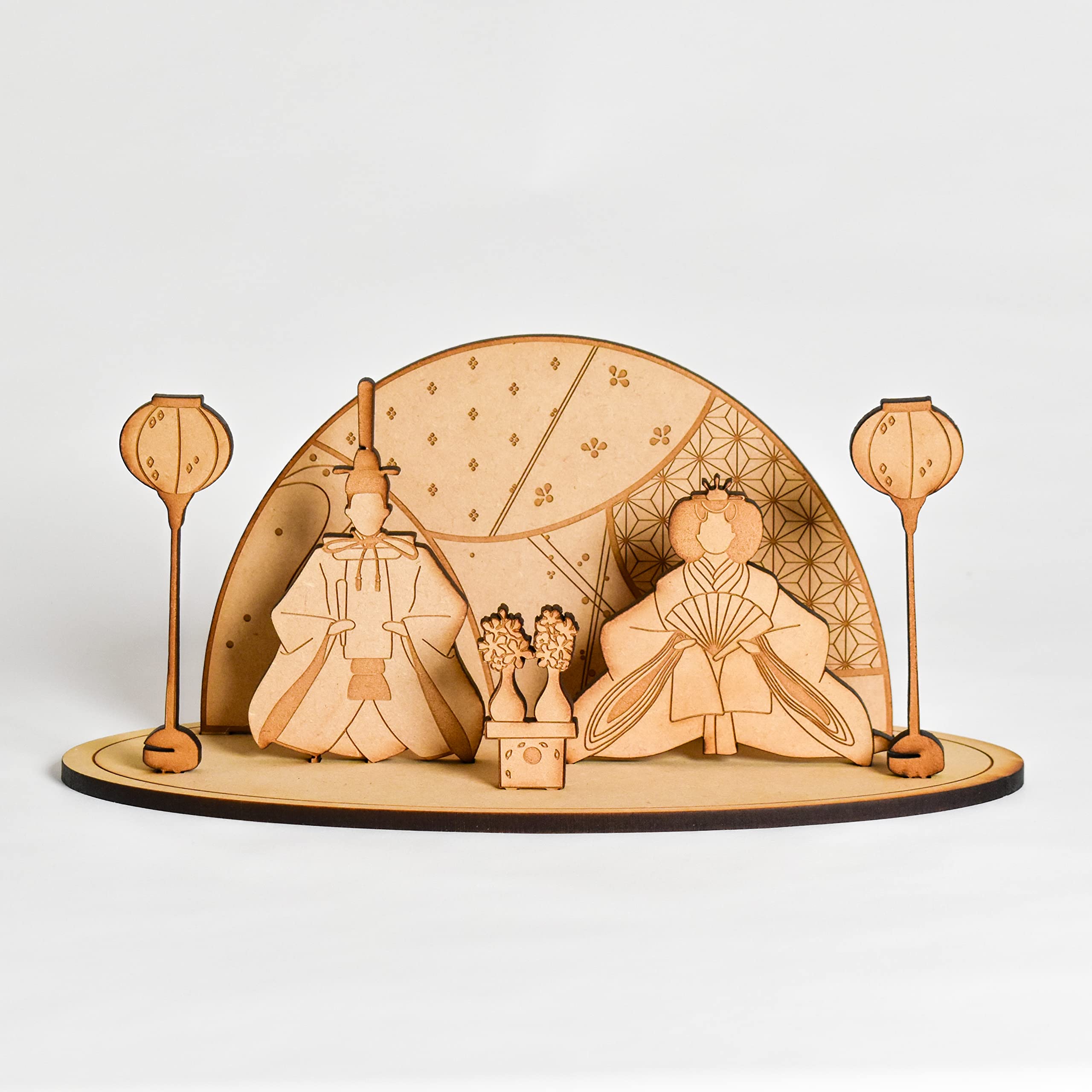 ”ひな人形” 木製 オーナメント (KNOP)