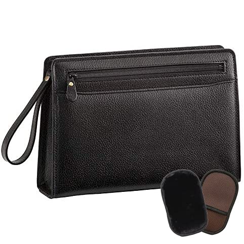 [平野鞄] 豊岡職人の技 日本製 クラッチ セカンドバッグ メンズ 本革 フォーマル 結婚式 冠婚葬祭 横25cm +オリジナルムートングローブ