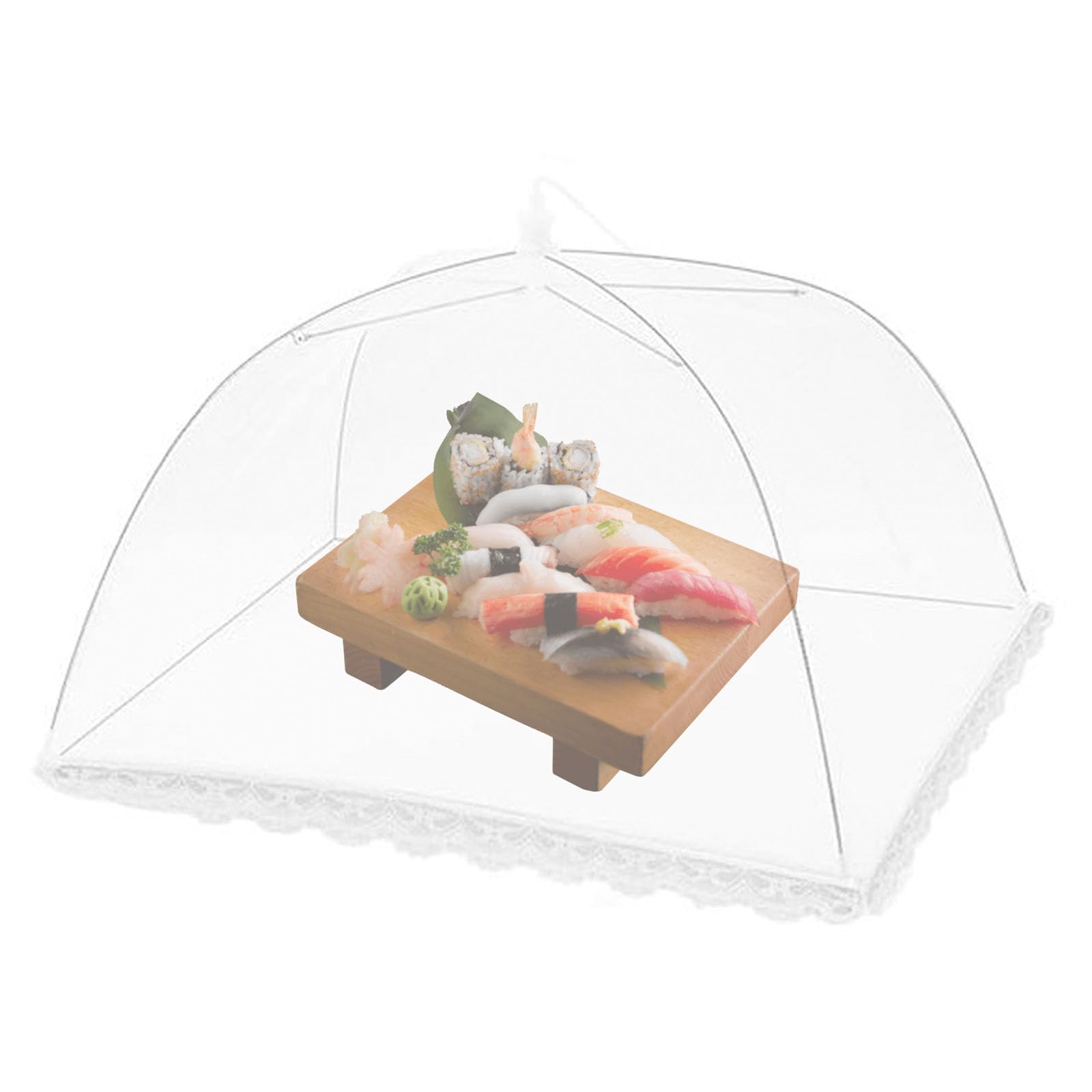 FamGift 食卓カバー 虫よけ 折り畳み式 細密網糸 通気性 收納便利 小さめ 傘型 卓上フードカバー 家庭用 キッチン用品 ピクニック キャンプに適している 32cm*32cm