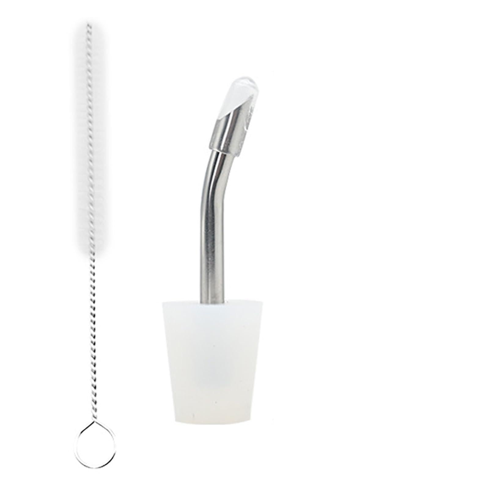 PAVIKE ケトル用注ぎ口 延長注ぎ口 洗浄ブラシ付き シリコン製 キャンプ用品 アウトドア用 キャンプケトル対応 コーヒー器具 注ぎ口 ケトル注ぎ口 注ぎ口ノズル 後付け 約10g