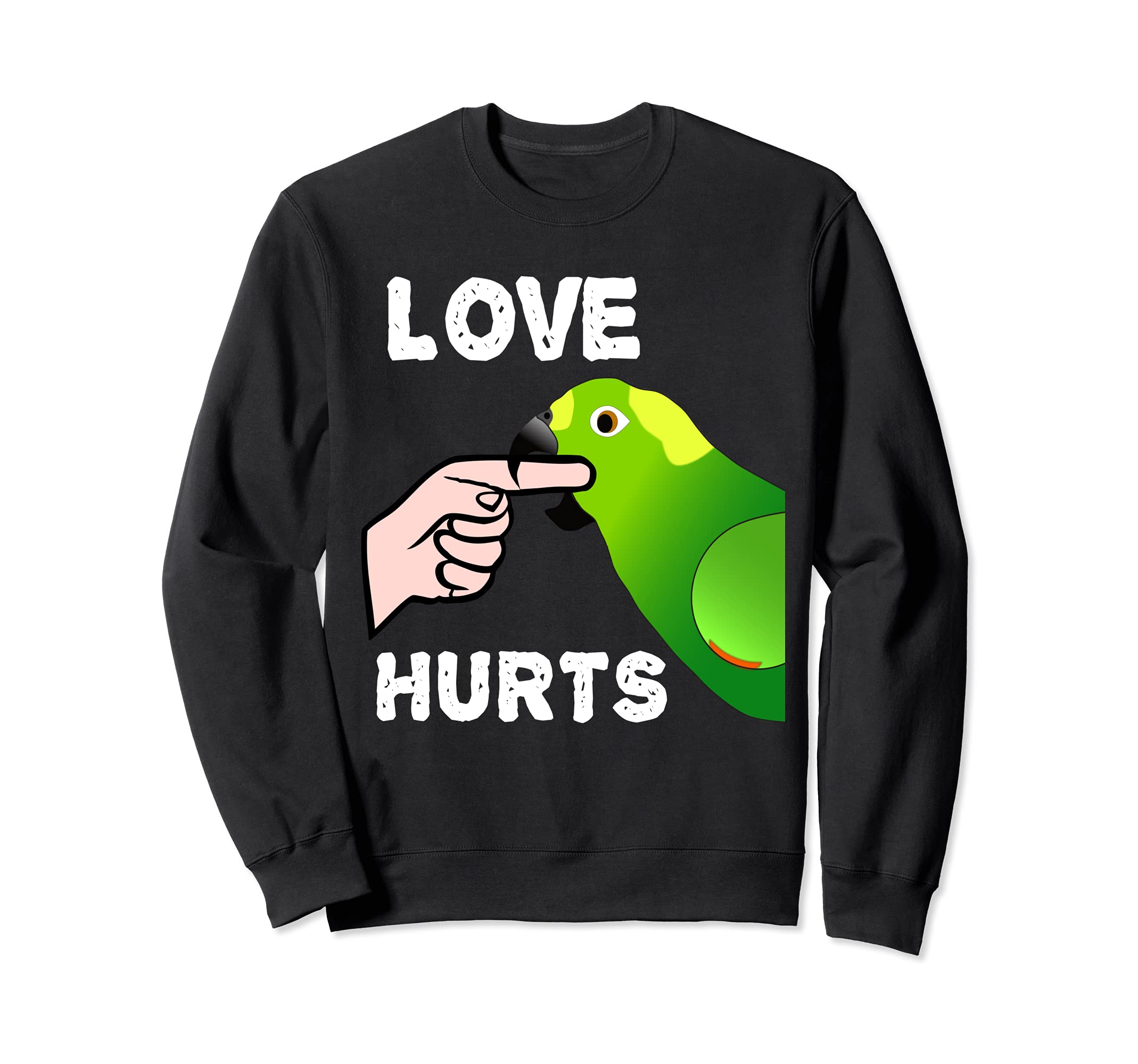 Love Hurts イエローNaped アマゾナオウム トレーナー